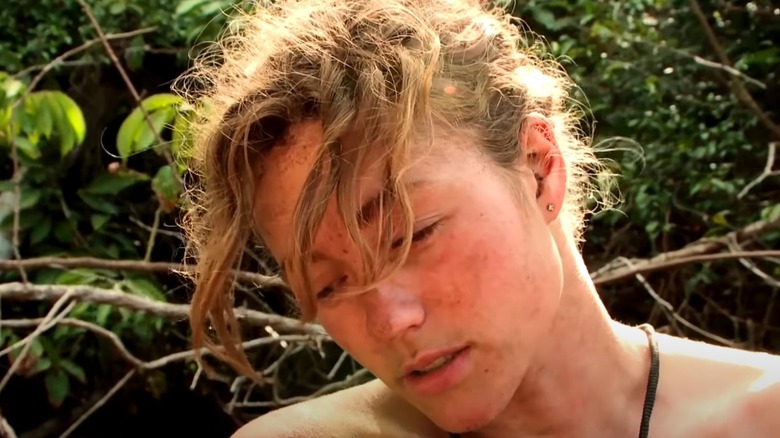 Kim Shelton Naked and Afraid outside