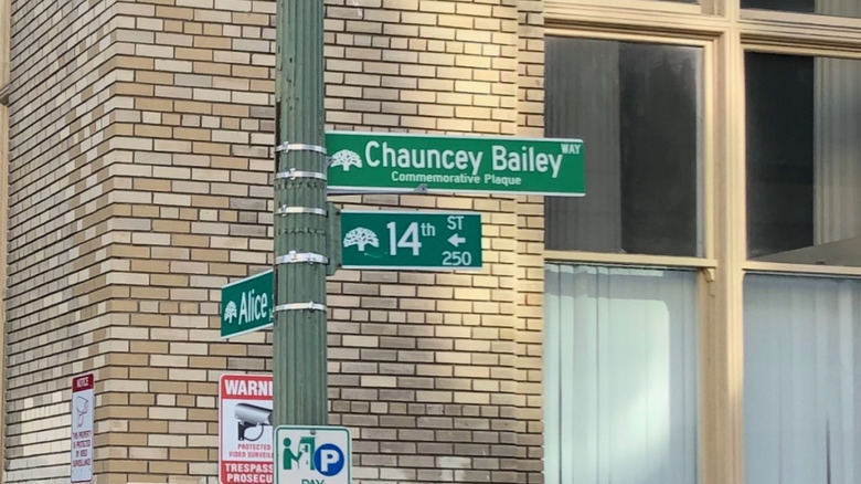 Oakland street named after Chauncey Bailey