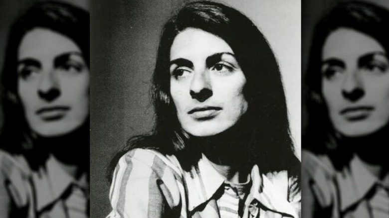 Christine Chubbuck portrait photo striped shirt looking to her right