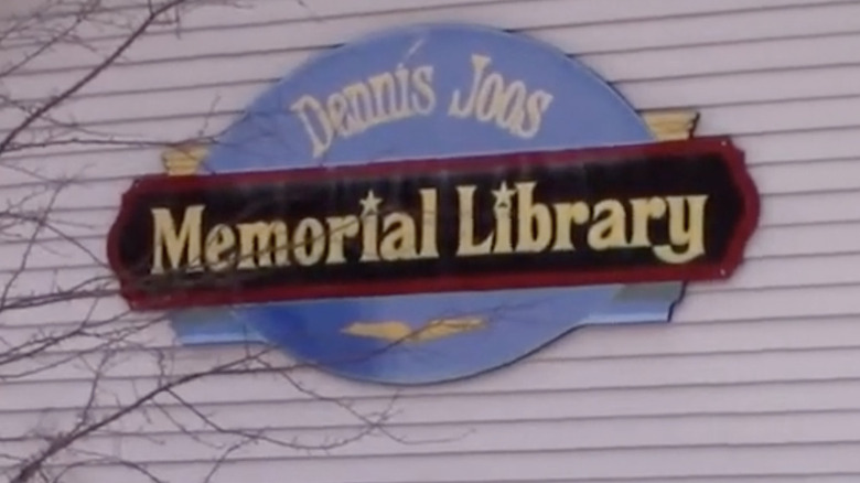 Still from video of Dennis Joos Memorial Library