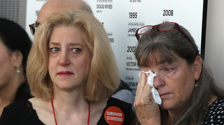 family of victims of Capital Gazette shootings cry
