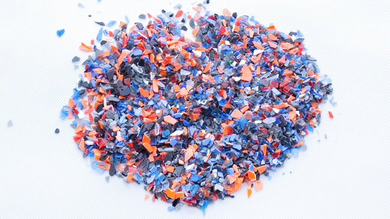pile of microplastics