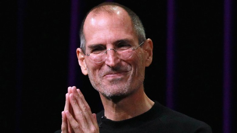 Steve Jobs with hands together