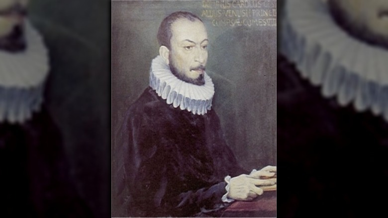 Carlo Gesualdo old portrait white ruff beard