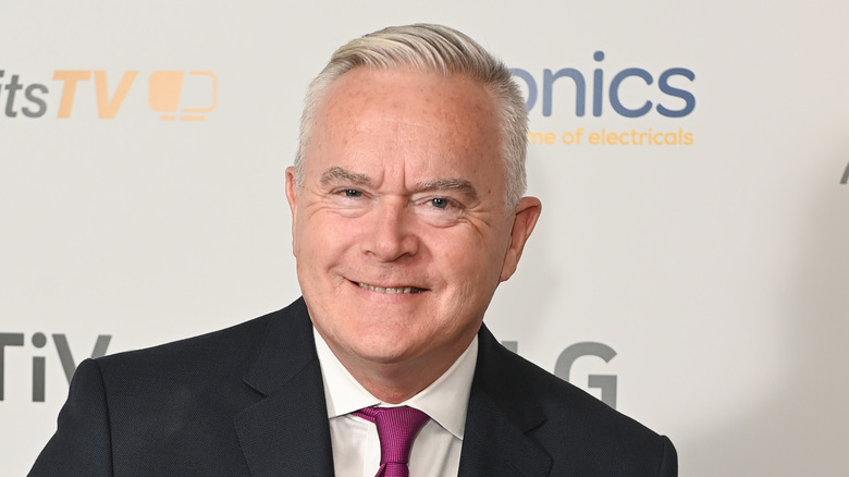 Huw Edwards grinning