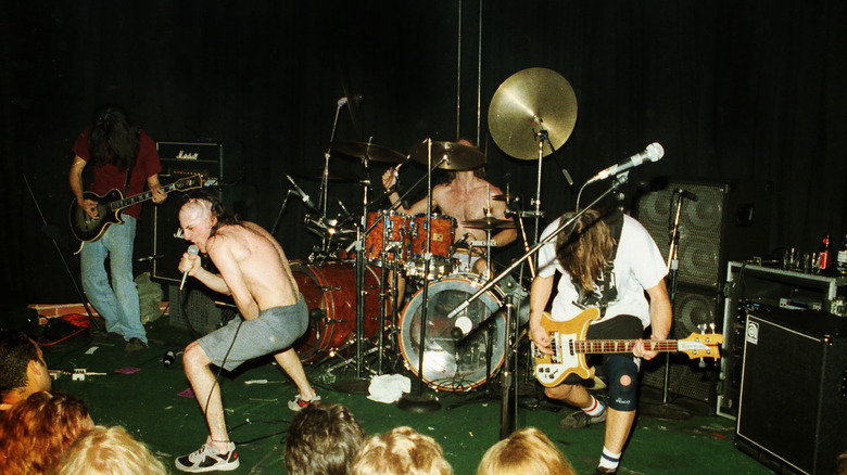 Tool performing in a club