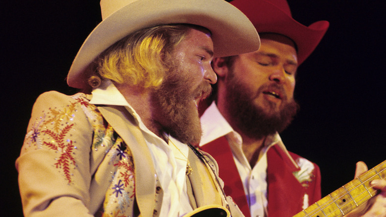 ZZ Top playing live in the 1970s