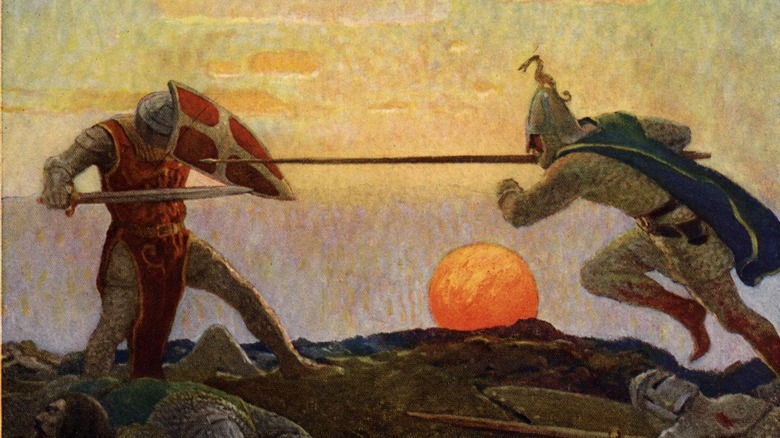Battle between Arthur and Mordred