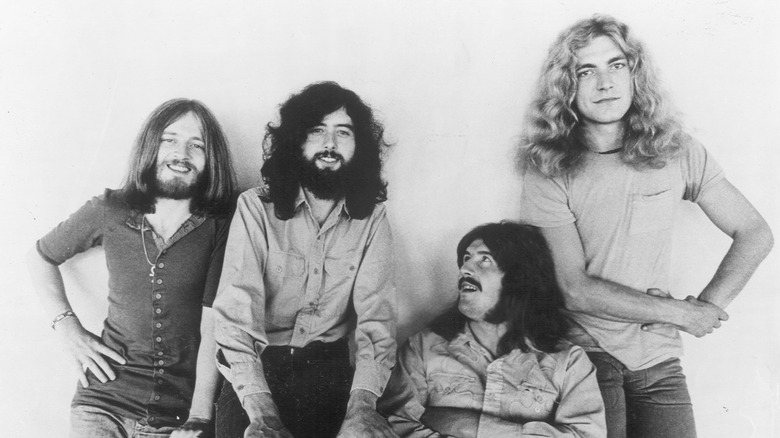 posed portrait of led zeppelin in 1970