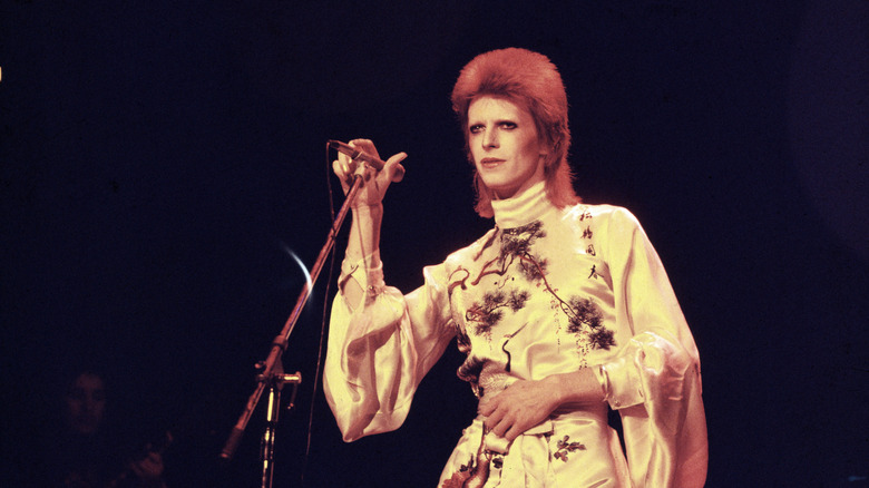 David Bowie performing as Ziggy Stardust, 1973