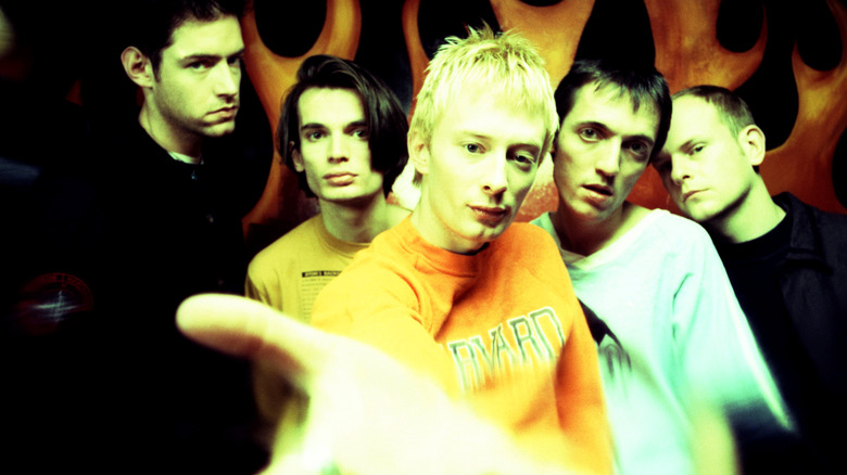 A 1993 photo of the band Radiohead