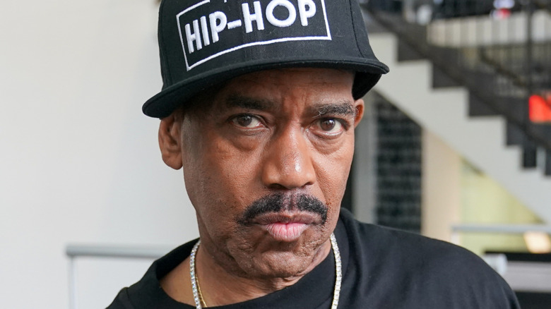 A head shot of emcee, producer, and rapper Kurtis Blow.