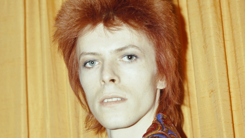 David Bowie in Ziggy Stardust outfit