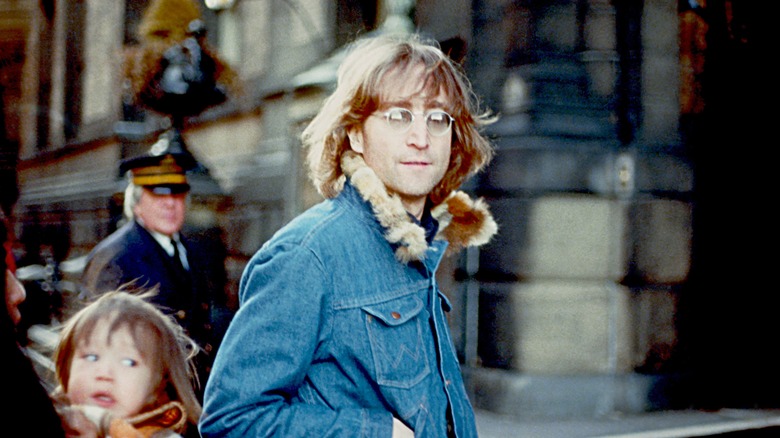 John Lennon in denim jacket