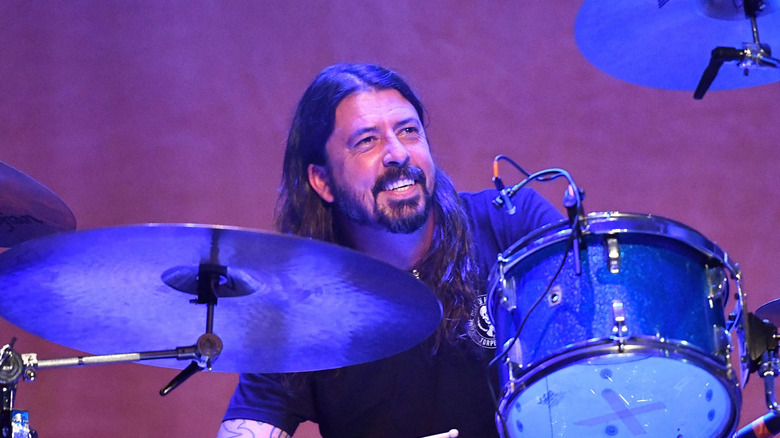 Foo Fighters' Dave Grohl performing in 2018