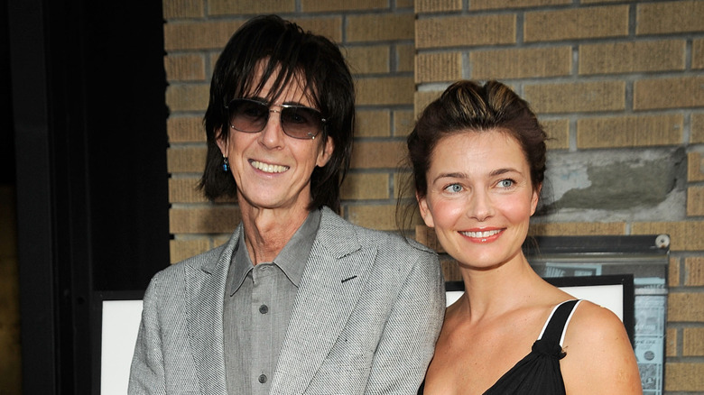 Ric Ocasek and Paulina Porizkova posing together