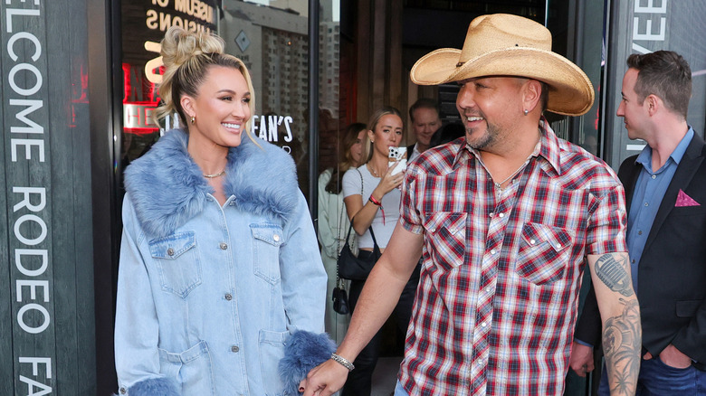 Brittany Kerr and Jason Aldean at an event