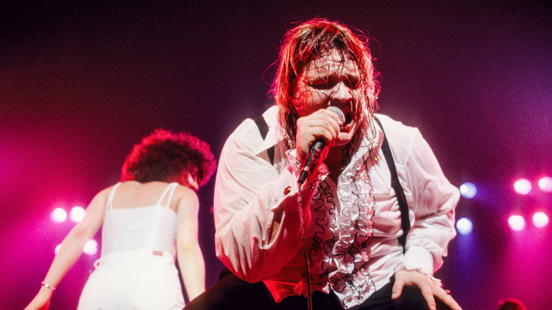 Meat Loaf performing onstage in 1978