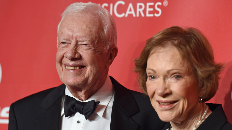 Jimmy and Rosalynn Carter smiling