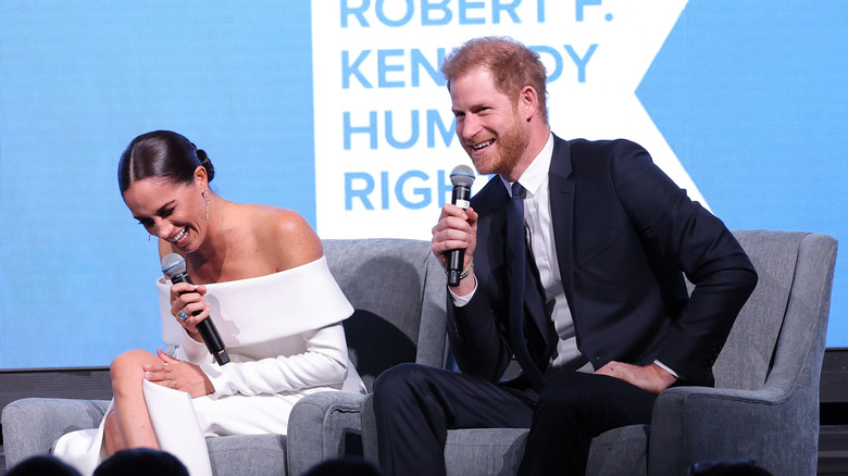 Harry and Meghan at the RFK Human Rights Summit