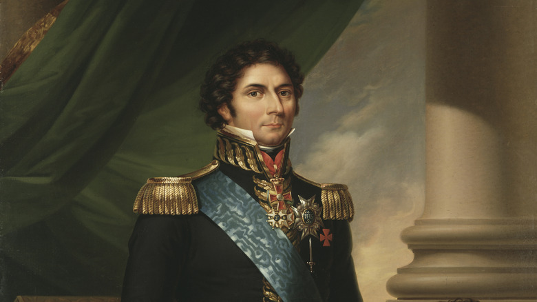 Painting of Charles XIV John of Sweden and Norway in uniform and medals