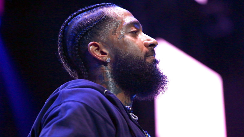 nipsey hussle attending an event