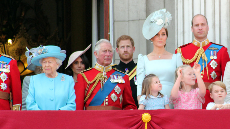 British royal family on balcony