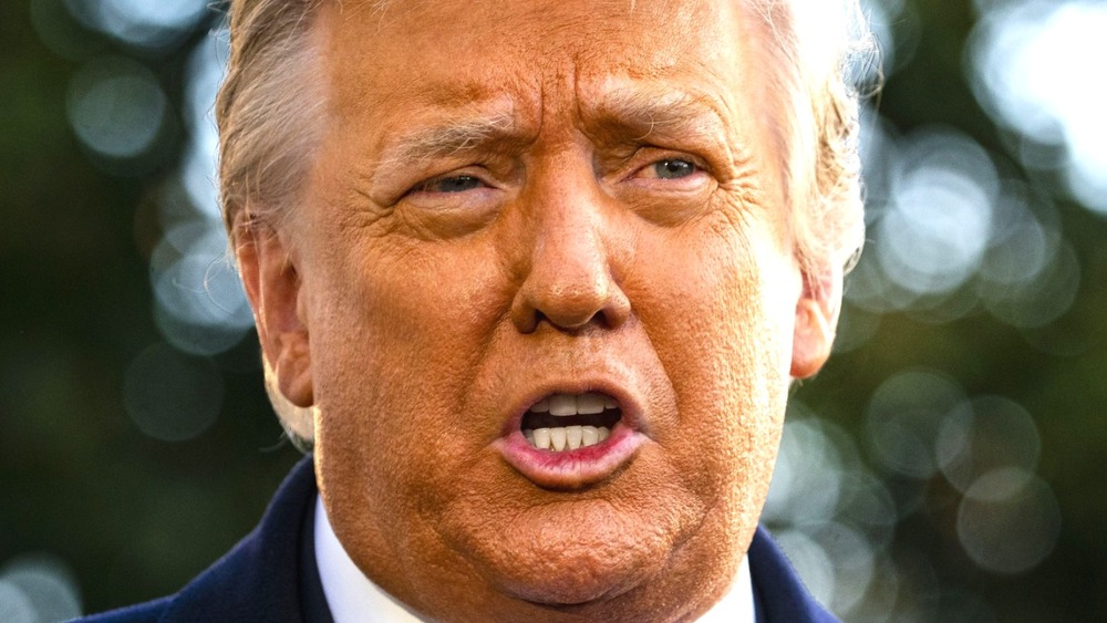 Donald Trump with mouth open