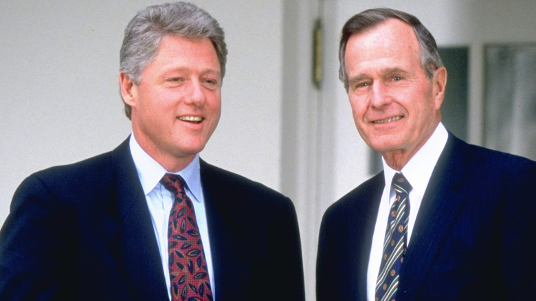 Bill Clinton and George H.W. Bush