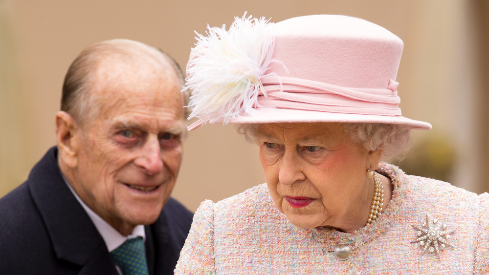 Prince Philip, Duke of Edinburgh and Queen Elizabeth II attend the Easter Matins Church Service at St George's Chapel, Windsor Castle on March 31, 2013