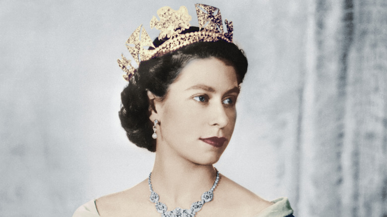 Queen Elizabeth II in crown