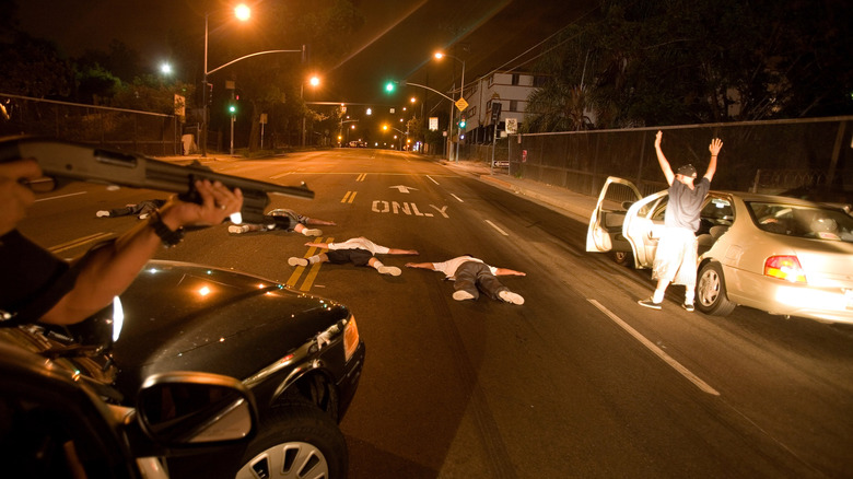 Police street raid