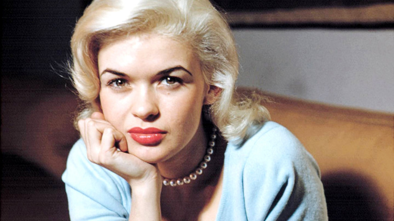Jayne Mansfield looking serious