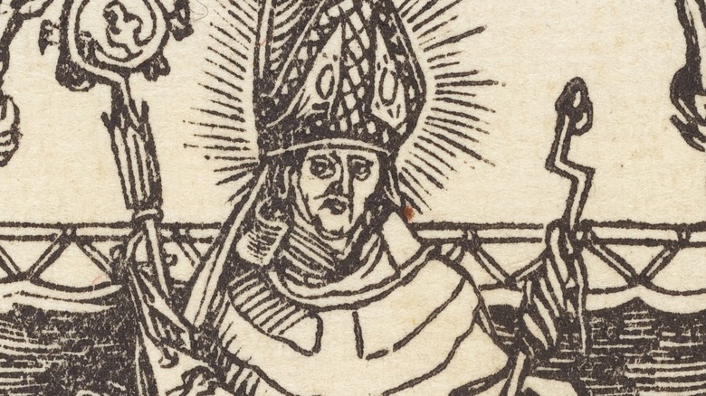 saint elmo Erasmus mitre