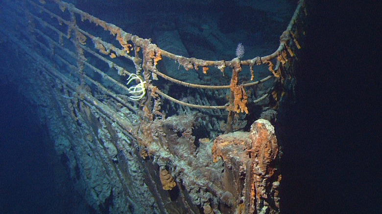 titanic wreckage bow