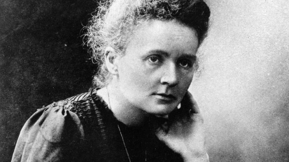 A photograph of scientist Marie Curie.