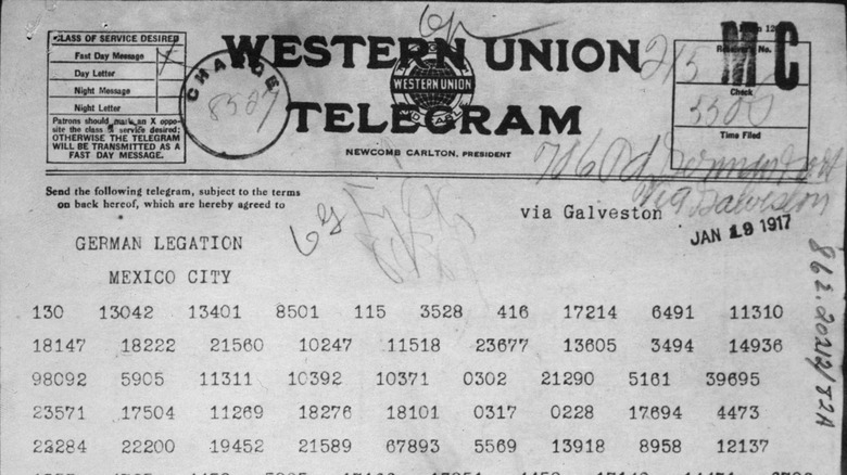 zimmermann telegram header