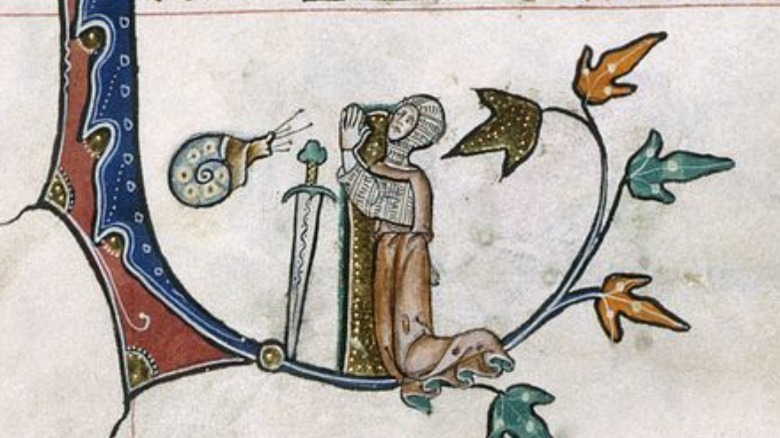 digitized manuscript knight v snail