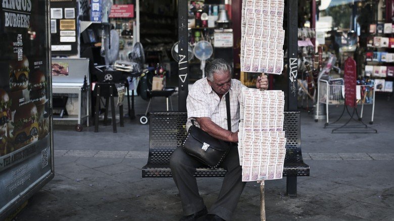 lotto ticket salesman