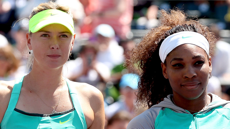 Maria Sharapova and Serena Williams