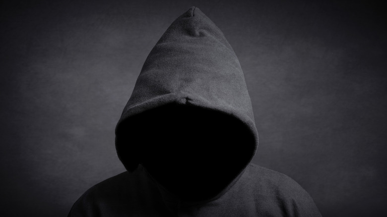 a person in black hoodie