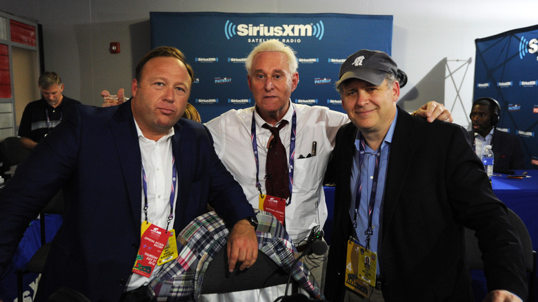 Alex Jones with Roger Stone and more hair