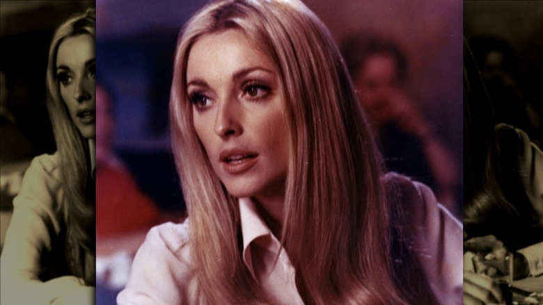 Sharon Tate looking sideways