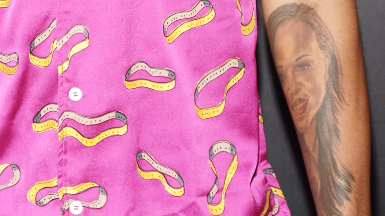 Cordell Broadus' tattoo of his mother's face