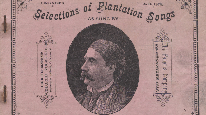 Pamphlet advertising "Selections of Plantation Songs"