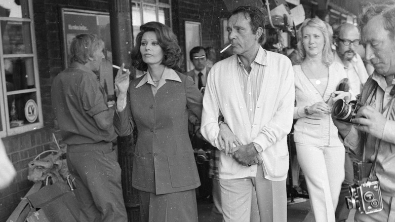 Sophia Loren and Richard Burton