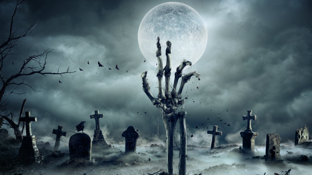 Scary cemetery