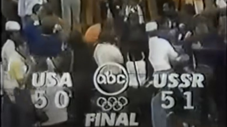 Final score for 1972 Olympic basketball