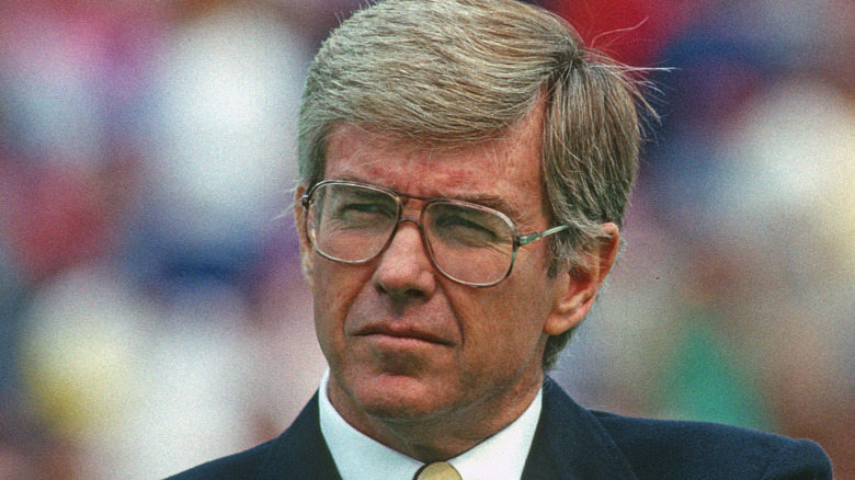 Jack Kemp looking serious