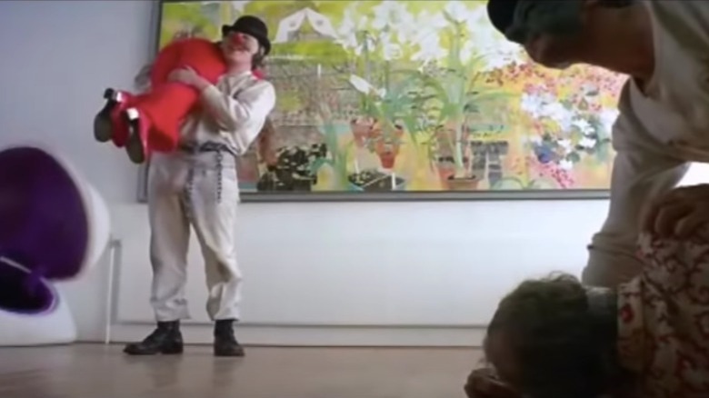 "A Clockwork Orange" with painting background